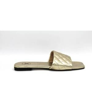 NEW EXE women's maggiore flat sandal in gold